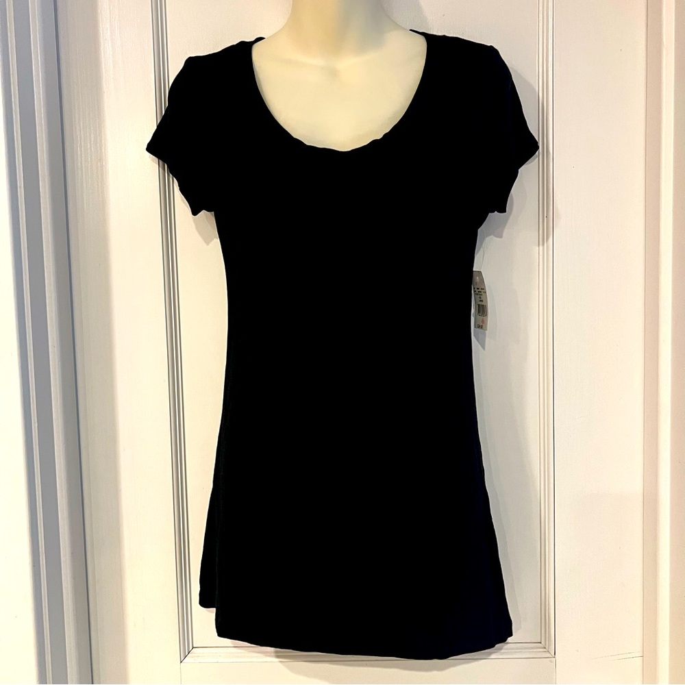 NWT Dry Goods Lime Blue Brand Super Soft Tee Womens Size Large
